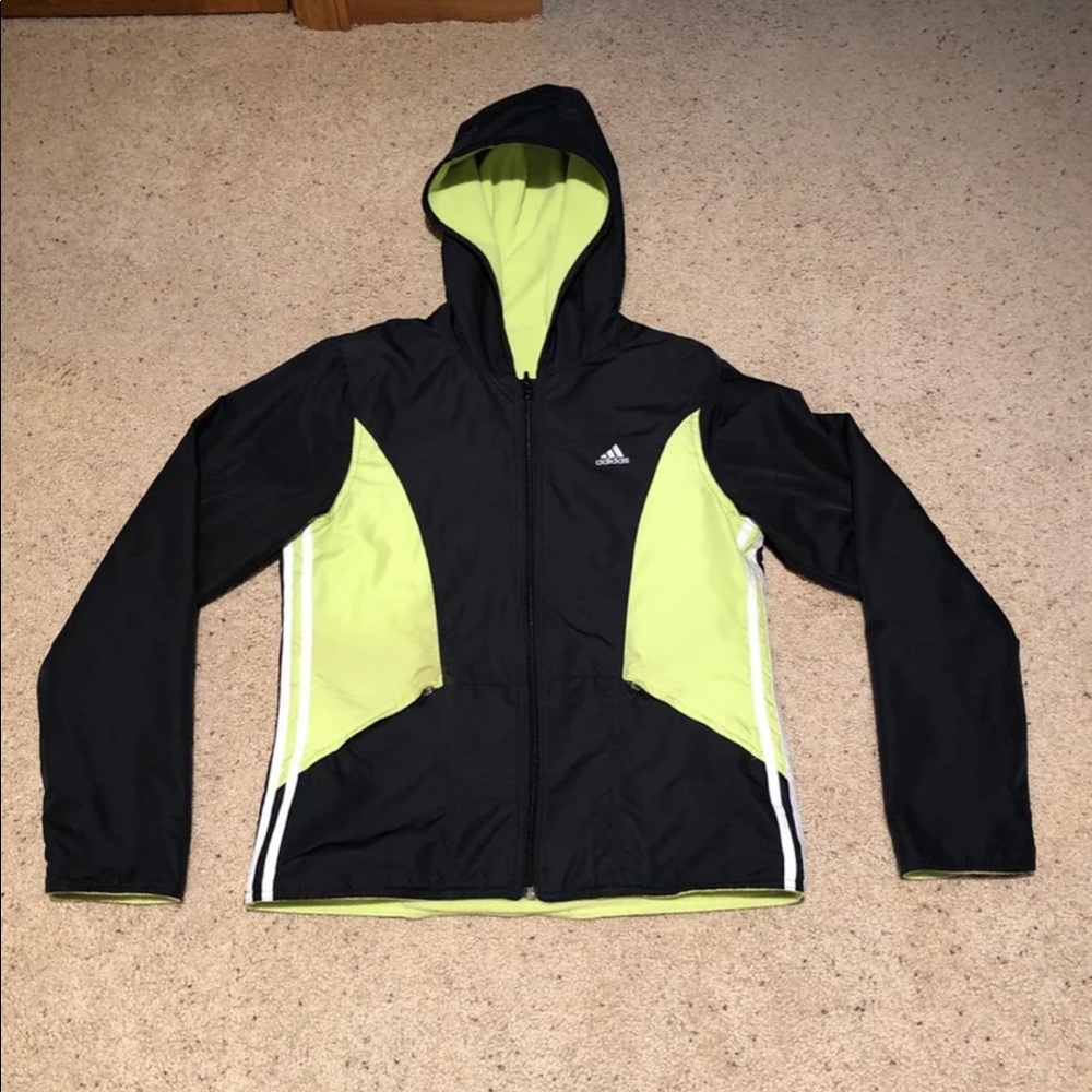Adidas Zip-Up Windbreaker Jacket. Size: M